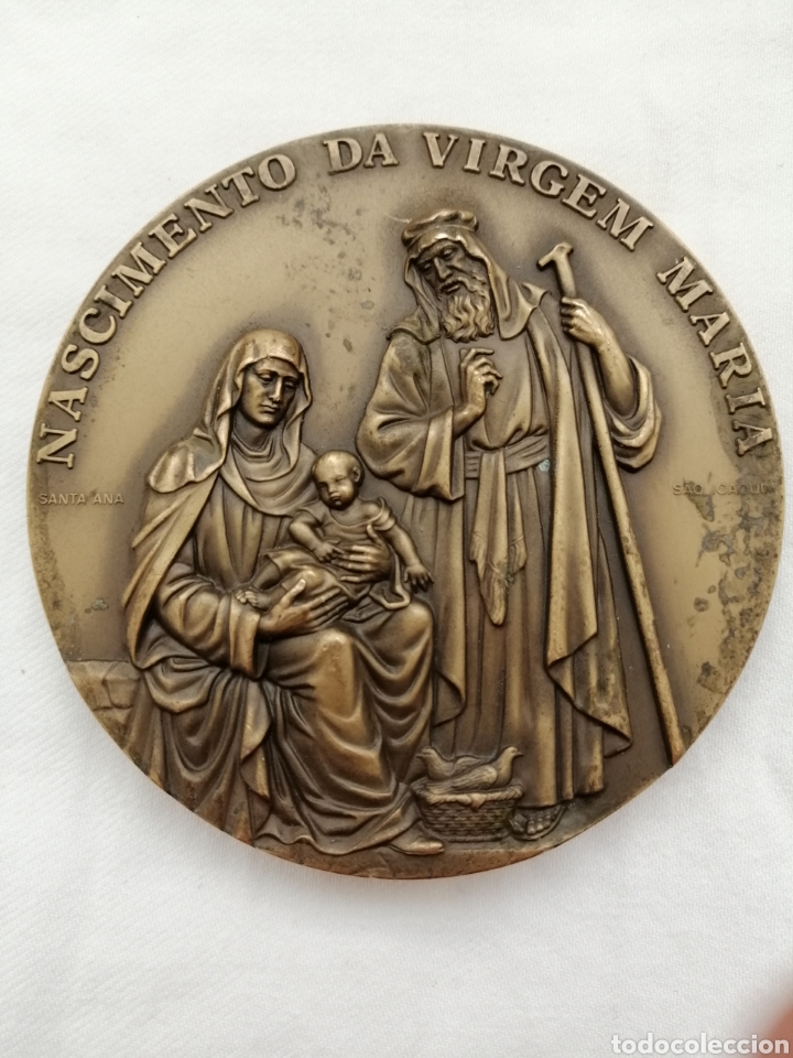 Antig&uuml;edades: Antiguos Medallones Virgen en Bronce. - Foto 5