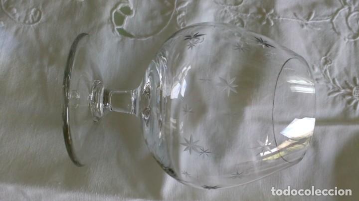 Antig&uuml;edades: JUEGO DE 6 COPAS DE BRANDY TALLADAS - Foto 3