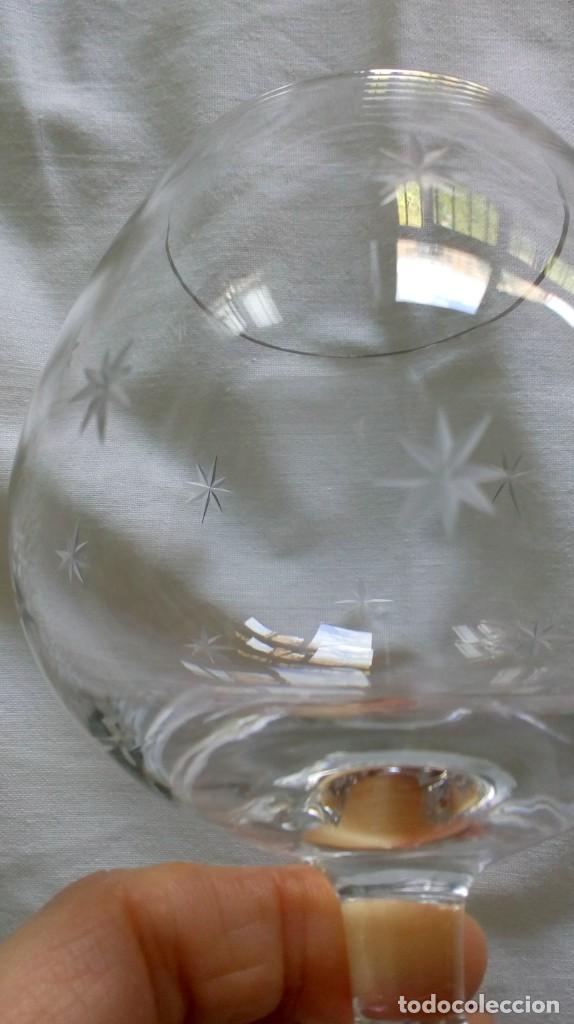 Antig&uuml;edades: JUEGO DE 6 COPAS DE BRANDY TALLADAS - Foto 8
