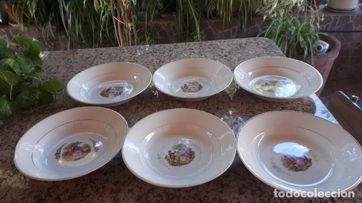 Antig&uuml;edades: Antiguo juego de 6 platos - Foto 1