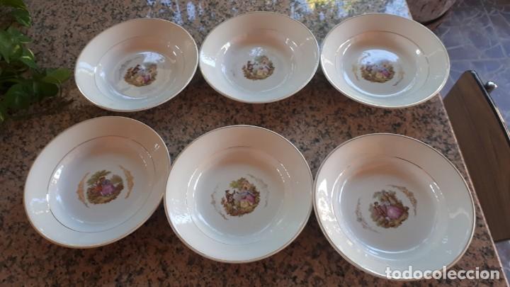 Antig&uuml;edades: Antiguo juego de 6 platos - Foto 2