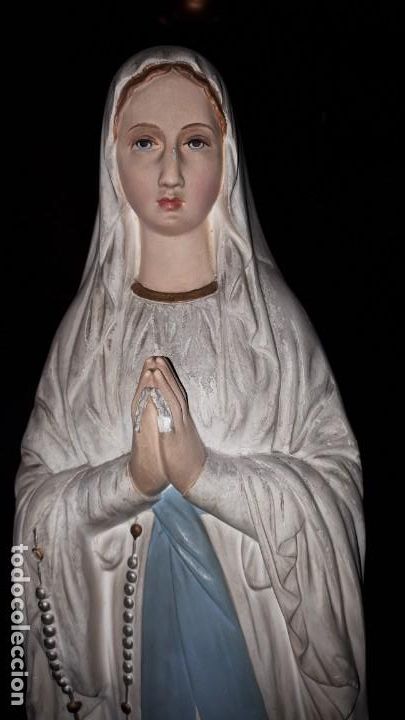 Antig&uuml;edades: Antigua virgen de escayola - Foto 4
