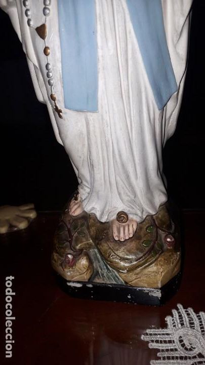 Antig&uuml;edades: Antigua virgen de escayola - Foto 5