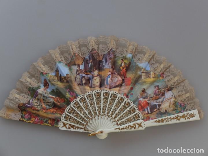 Antig&uuml;edades: Abanico de pasta valenciano. - Foto 1