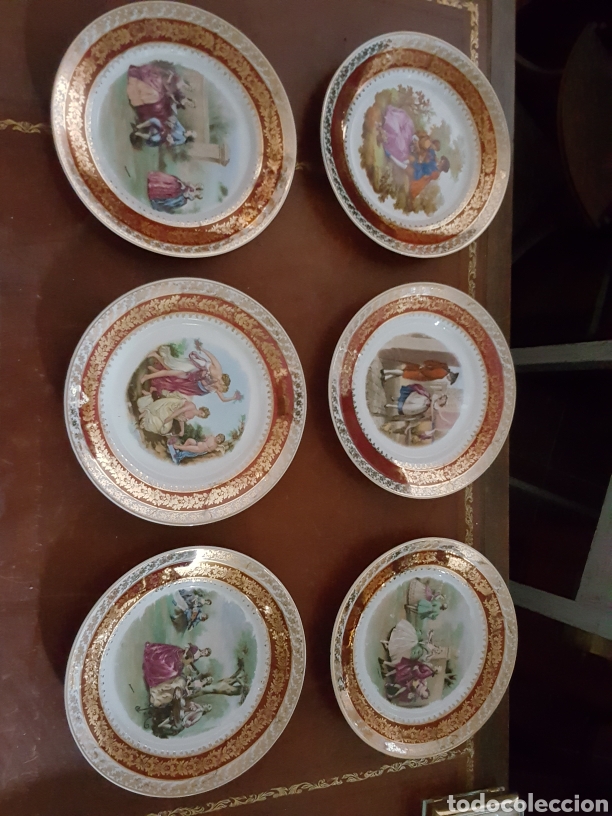 Antig&uuml;edades: Plato decorativo con escena de &eacute;poca. - Foto 4