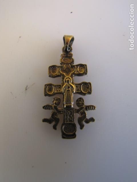 Antig&uuml;edades: Cruz de caravaca en plata contrastada. Estuche - Foto 6