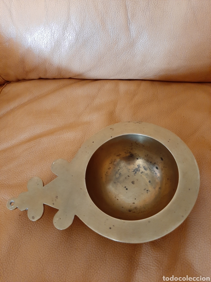Antig&uuml;edades: Antigua escudilla de bronce - Foto 3