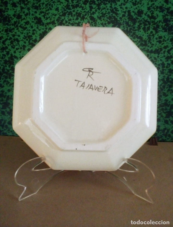 Antig&uuml;edades: PLATO OCTOGONAL CR - TALAVERA. - Foto 5