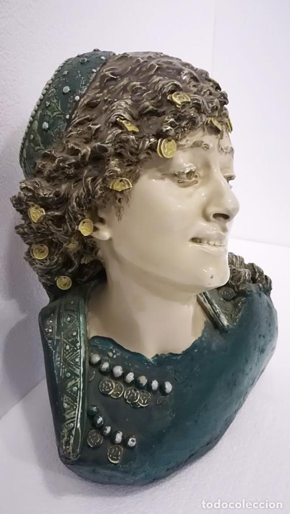 Antig&uuml;edades: BUSTO DE TERRACOTA DE ODALISCA - Foto 1