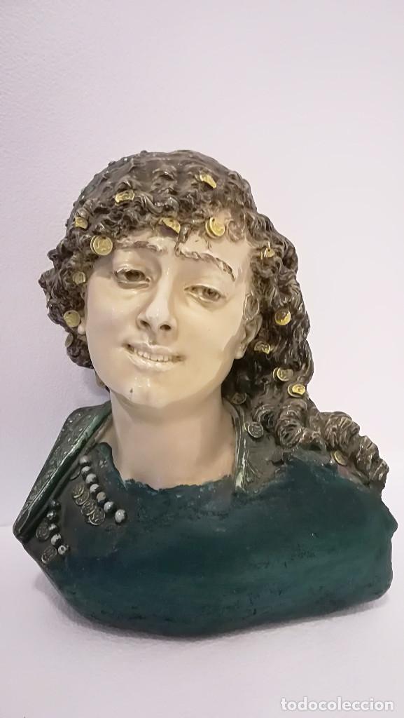Antig&uuml;edades: BUSTO DE TERRACOTA DE ODALISCA - Foto 2