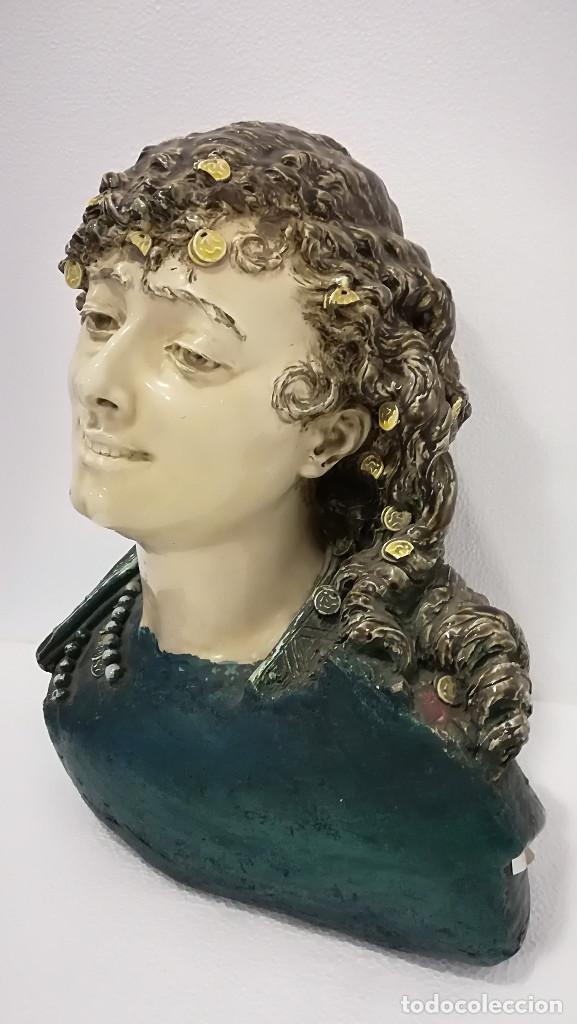 Antig&uuml;edades: BUSTO DE TERRACOTA DE ODALISCA - Foto 3