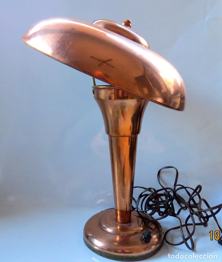 Antig&uuml;edades: LAMPARA ART DECO EN FORMA DE SETA - Foto 10
