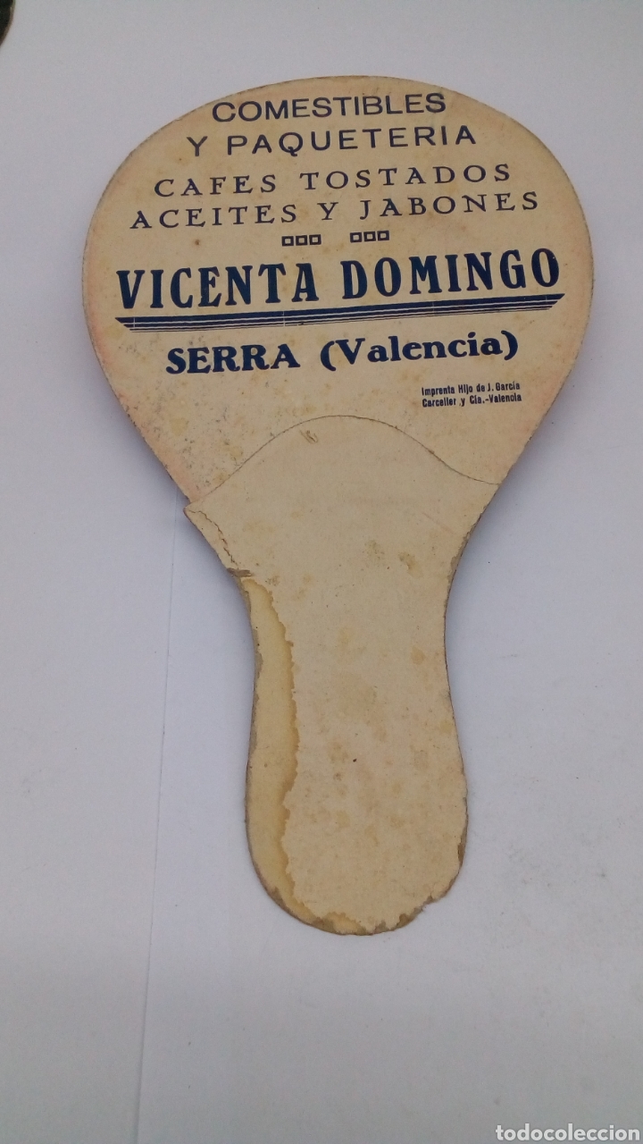 Antig&uuml;edades: Abanico antiguo de carton - Foto 2