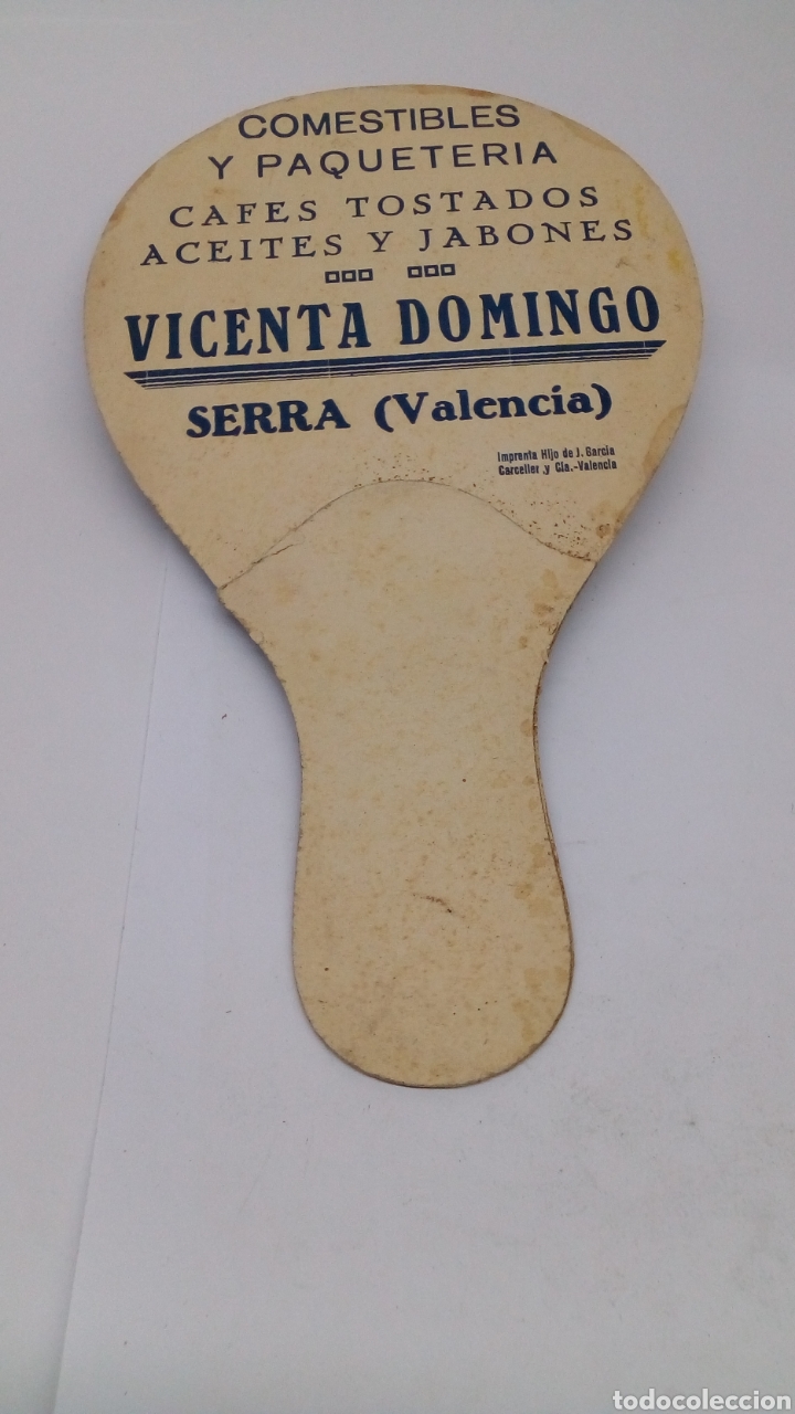 Antig&uuml;edades: Abanico antiguo de carton - Foto 2
