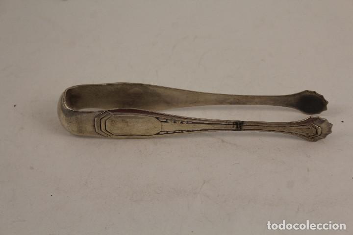 Antig&uuml;edades: pinzas de servir en plata de ley punzonada - Foto 3