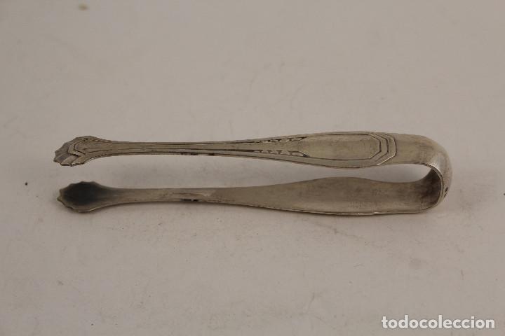 Antig&uuml;edades: pinzas de servir en plata de ley punzonada - Foto 4