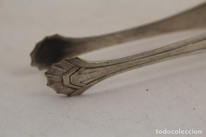 Antig&uuml;edades: pinzas de servir en plata de ley punzonada - Foto 6