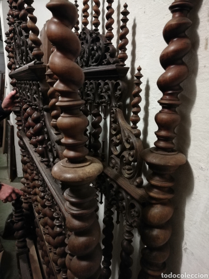 Antig&uuml;edades: Cama de casa palacio siglo XIX - Foto 7
