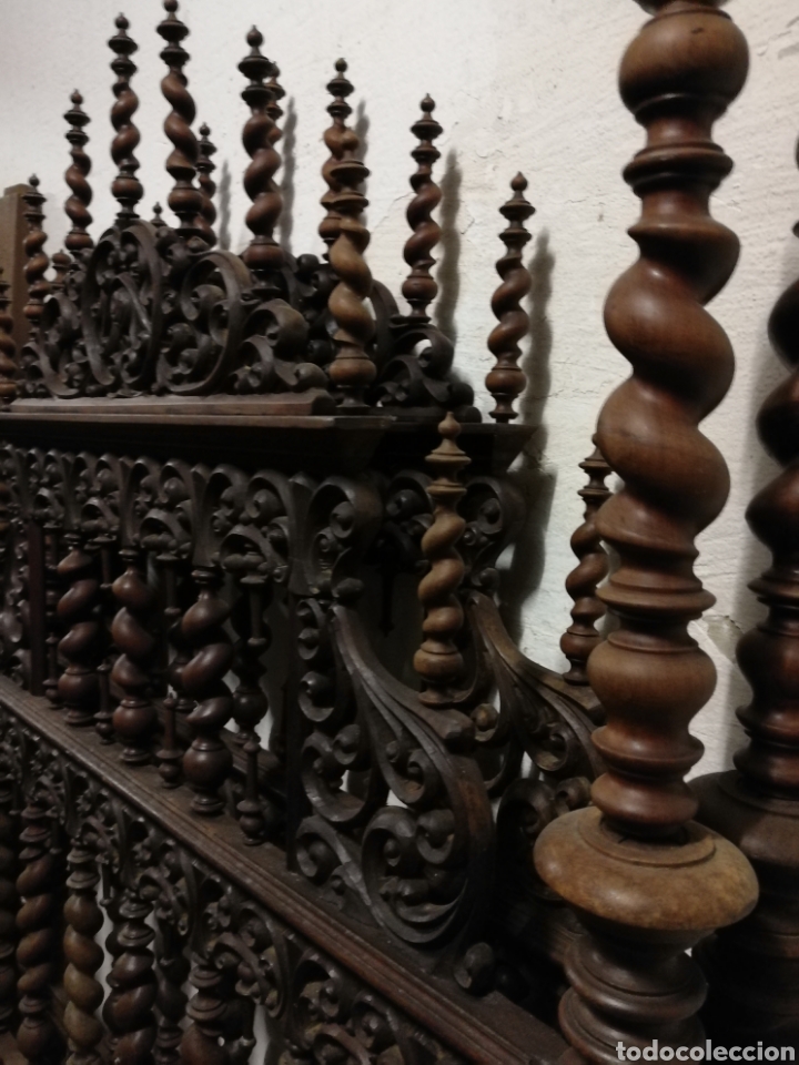 Antig&uuml;edades: Cama de casa palacio siglo XIX - Foto 13
