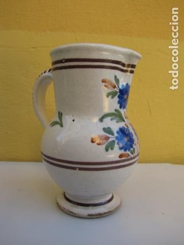 Antig&uuml;edades: Jarra manises. Flores azules - Foto 2
