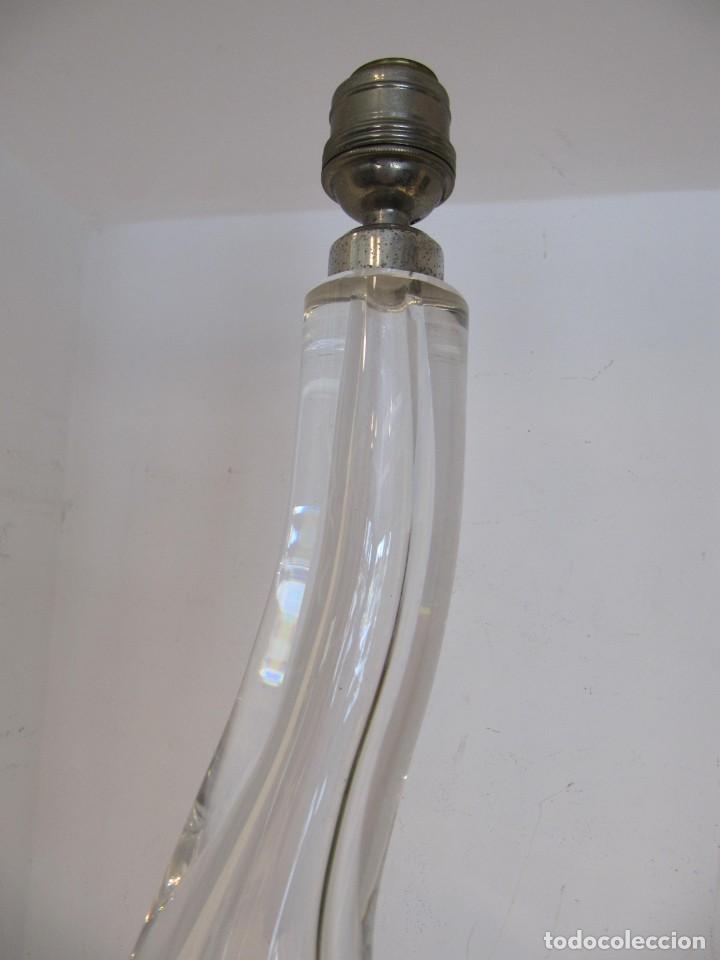 Antig&uuml;edades: CRISTAL VAL SAINT LAMBERT - PIE DE L&Aacute;MPARA - - Foto 3