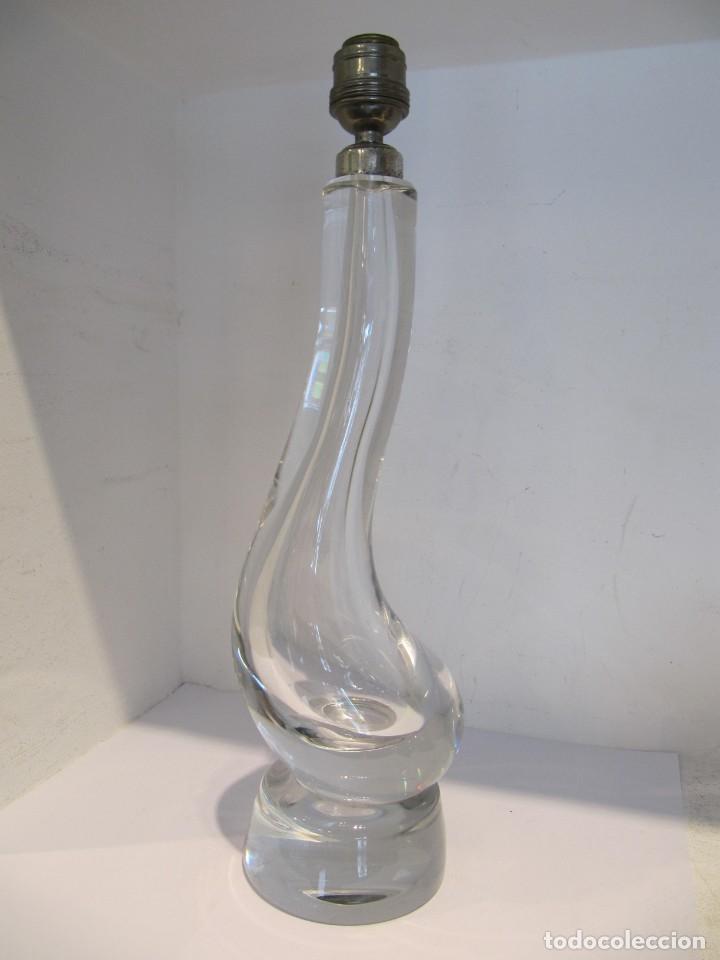 Antig&uuml;edades: CRISTAL VAL SAINT LAMBERT - PIE DE L&Aacute;MPARA - - Foto 1