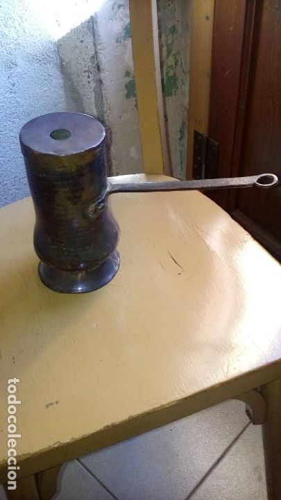 Antig&uuml;edades: CHOCOLATERA DE COBRE . - Foto 1