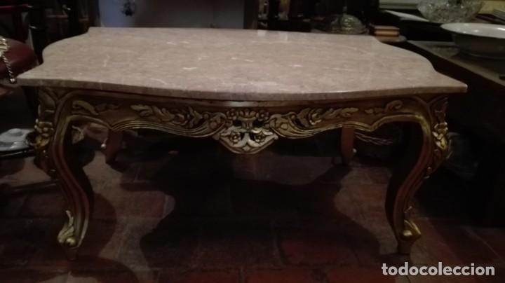 Antig&uuml;edades: Mesa ESTILO LUIS 15 dorada - Foto 1