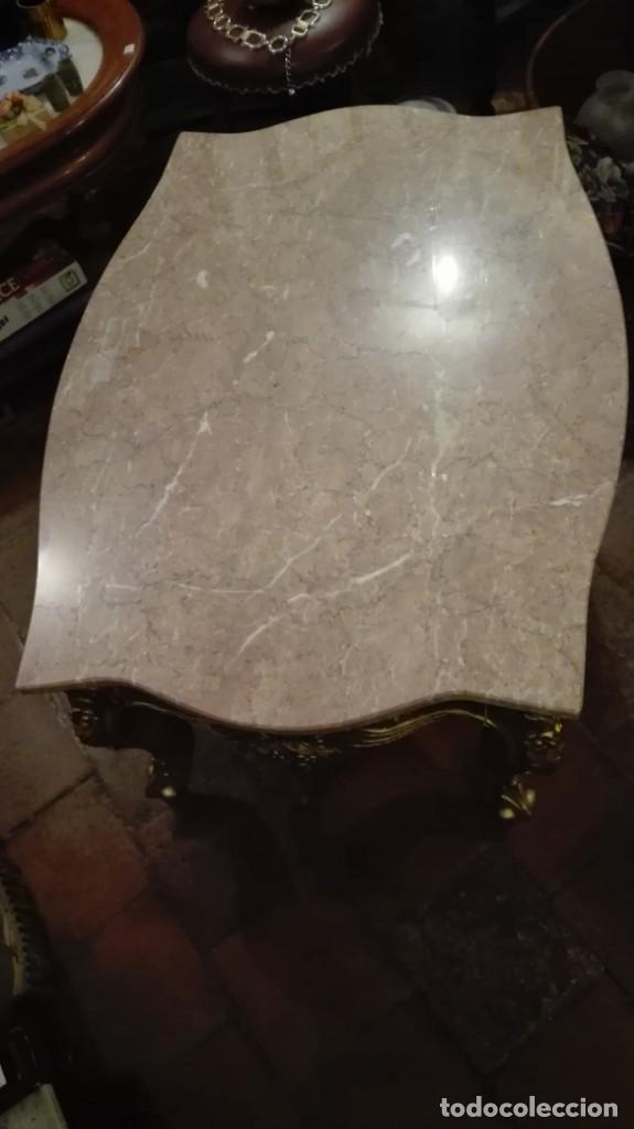 Antig&uuml;edades: Mesa ESTILO LUIS 15 dorada - Foto 4