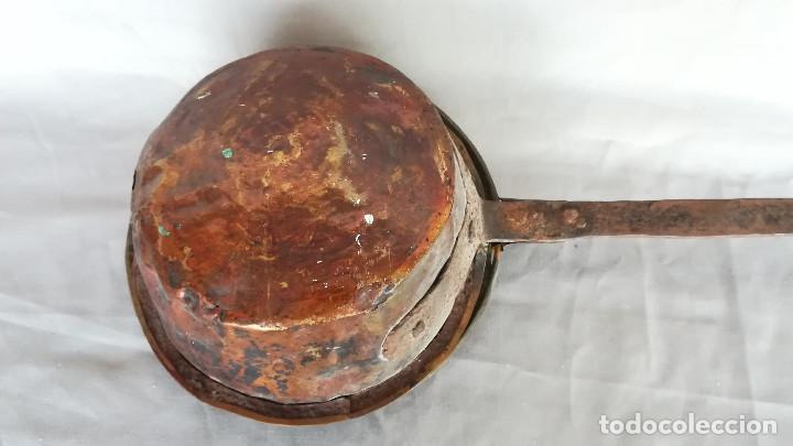 Antig&uuml;edades: BRASERO DE COBRE CON TAPA - Foto 4
