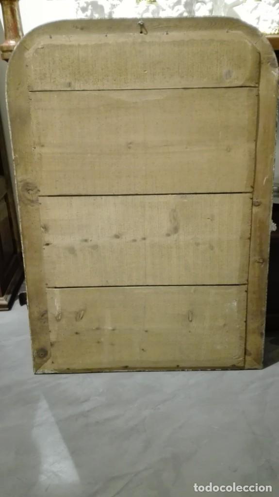 Antig&uuml;edades: ESPEJO MARMOLEADO S XIX MADERA - Foto 5