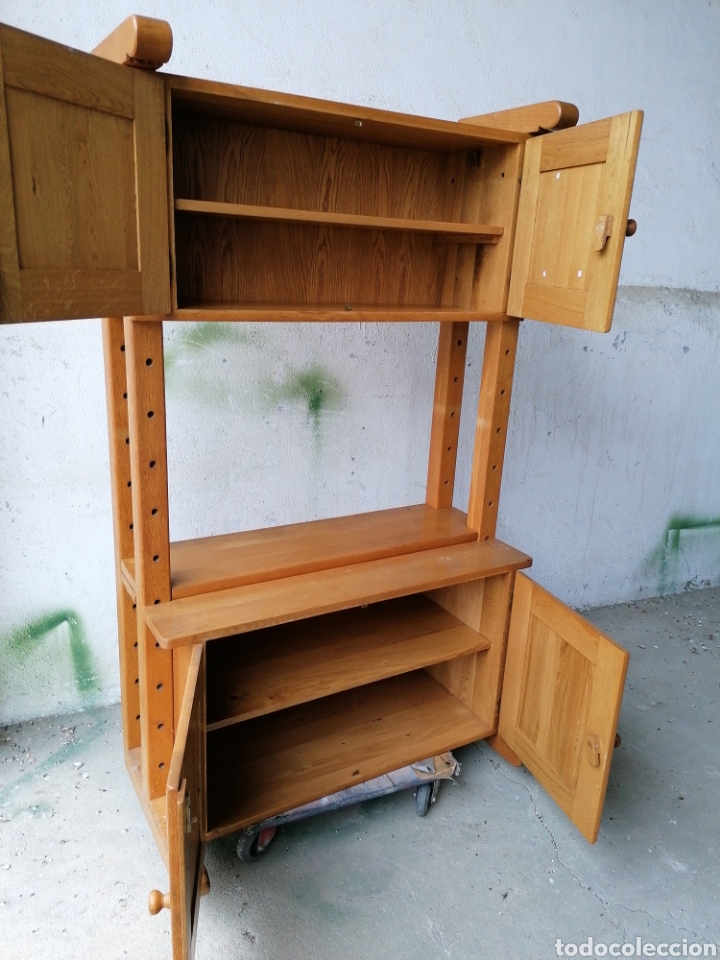 Antig&uuml;edades: Librer&iacute;a de roble macizo - Foto 3