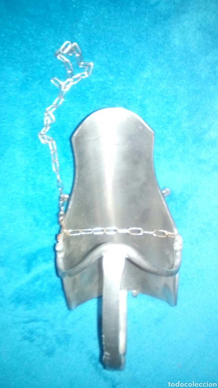 Oggetti Antichi: Antiguo porta botellas de peltre