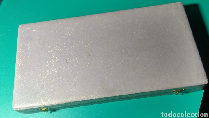 Antig&uuml;edades: 3 Cubiertos de plata, con estuche. - Foto 3
