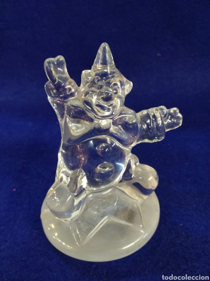 Antiguidades: Figura payaso de cristal de Arques, tentempi&eacute;