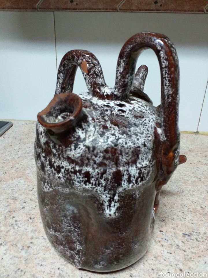 Antig&uuml;edades: BOTIJO RARO CON TRES PITORROS - Foto 3
