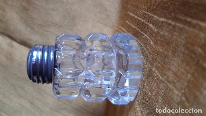 Antig&uuml;edades: Salero de cristal tallado y plata - Foto 4
