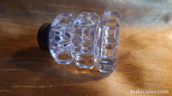 Antig&uuml;edades: Salero de cristal tallado y plata - Foto 15