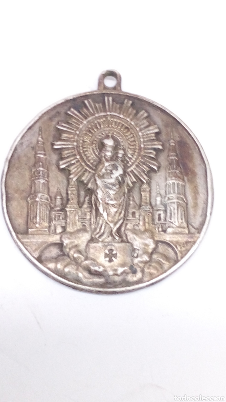Antig&uuml;edades: Medalla de plata religiosa - Foto 2