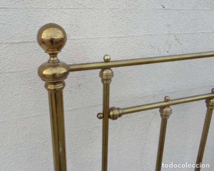 Antig&uuml;edades: Cama antigua de bronce de 90 - Foto 5