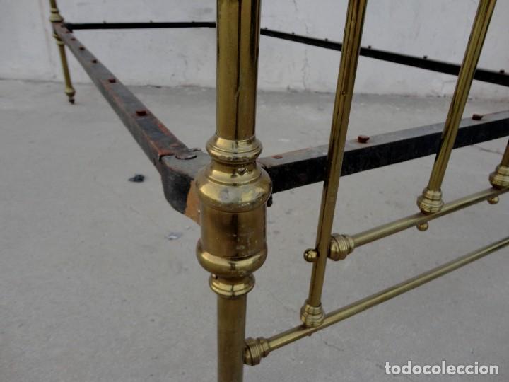Antig&uuml;edades: Cama antigua de bronce de 90 - Foto 10