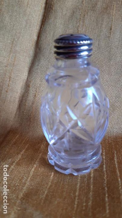 Antig&uuml;edades: Salero cristal y plata - Foto 6
