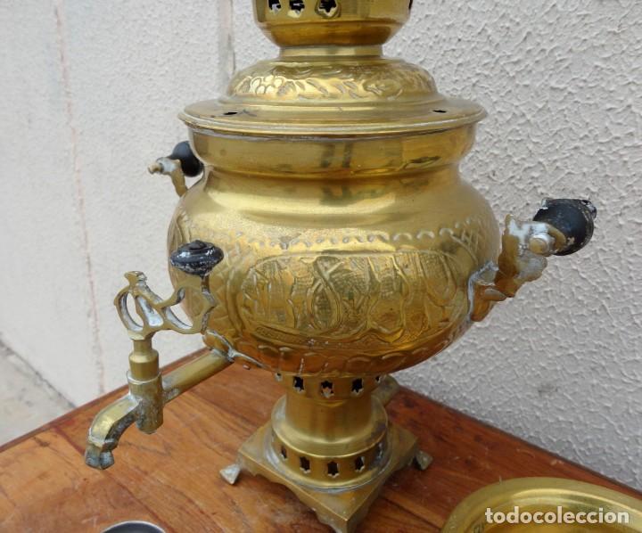 Antig&uuml;edades: Conjunto de te arabe, mesa, samobar accesorios - Foto 7