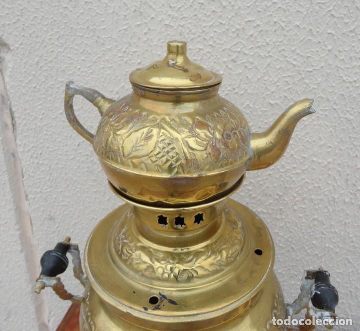 Antig&uuml;edades: Conjunto de te arabe, mesa, samobar accesorios - Foto 8