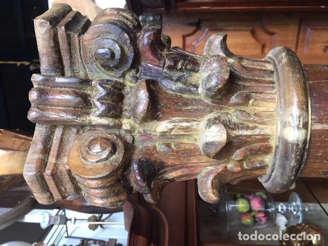 importante peana de madera tallada y dorada del - Compra venta en  todocoleccion