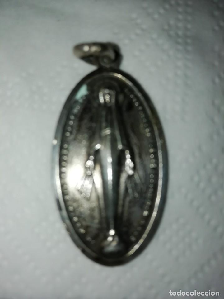 Antig&uuml;edades: Medalla alpaca Inmaculada concepci&oacute;n 3.5 cm - Foto 1