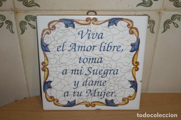 Antig&uuml;edades: Antiguo azulejo Refranero popular - Foto 1