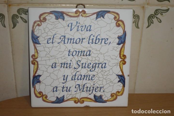 Antig&uuml;edades: Antiguo azulejo Refranero popular - Foto 2