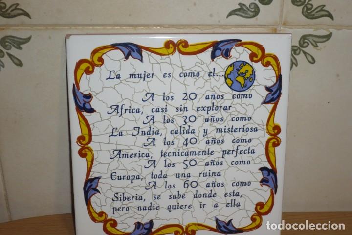 Antig&uuml;edades: Antiguo azulejo refranero popular - Foto 1