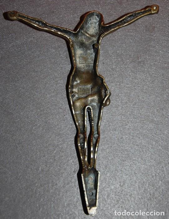Antig&uuml;edades: CRISTO CRUCIFICADO DE LATON-BRONCE - Foto 2